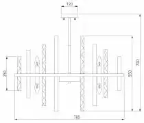 Люстра на штанге Bogates Hollis 367/12 Smart 2_EV_a058717.webp small