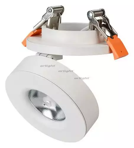 Встраиваемый светильник на штанге Arlight LGD-MONA-BUILT-R100-12W Warm3000 (WH, 24 deg) 025450 0_ARLT_025450.webp big