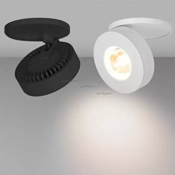 Встраиваемый светильник на штанге Arlight LGD-MONA-BUILT-R100-12W Warm3000 (WH, 24 deg) 025450 1_ARLT_025450.webp big