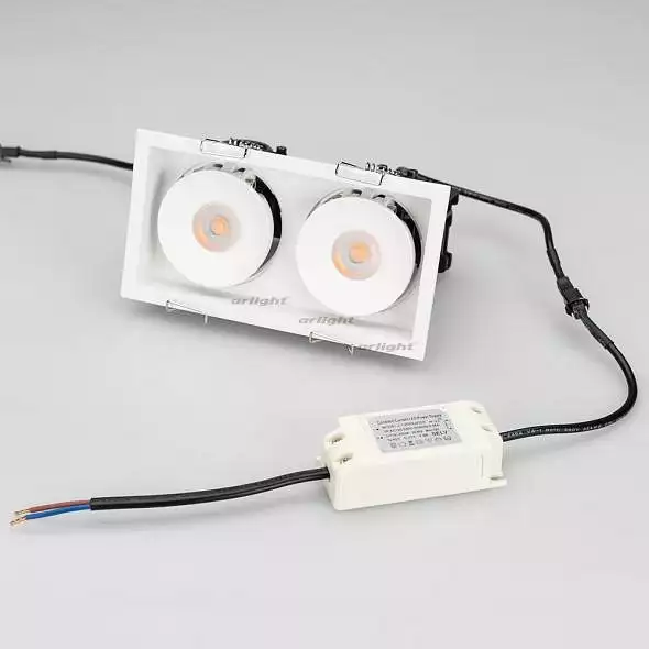 Встраиваемый светильник Arlight CL-SIMPLE-S148x80-2x9W Warm3000 (WH, 45 deg) 026876 4_ARLT_026876.webp big