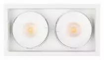 Встраиваемый светильник Arlight CL-SIMPLE-S148x80-2x9W Warm3000 (WH, 45 deg) 026876 1_ARLT_026876.webp small