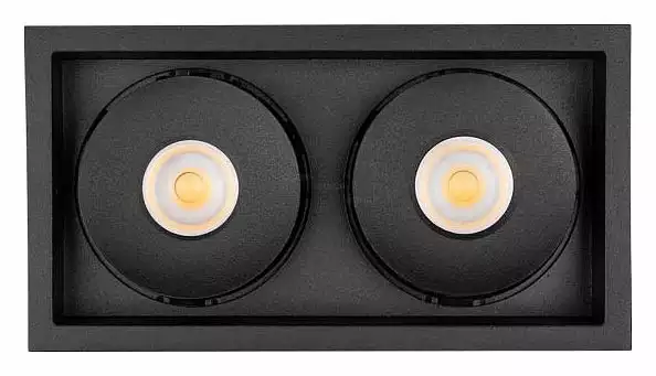Встраиваемый светильник Arlight CL-SIMPLE-S148x80-2x9W Day4000 (BK, 45 deg) 026877 1_ARLT_026877.webp big