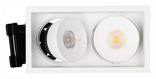 Встраиваемый светильник Arlight CL-SIMPLE-S148x80-2x9W Day4000 (WH, 45 deg) 028150 2_ARLT_028150.webp big