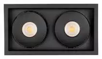 Встраиваемый светильник Arlight CL-SIMPLE-S148x80-2x9W Warm3000 (BK, 45 deg) 028151 1_ARLT_028151.webp small