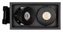 Встраиваемый светильник Arlight CL-SIMPLE-S148x80-2x9W Warm3000 (BK, 45 deg) 028151 2_ARLT_028151.webp small