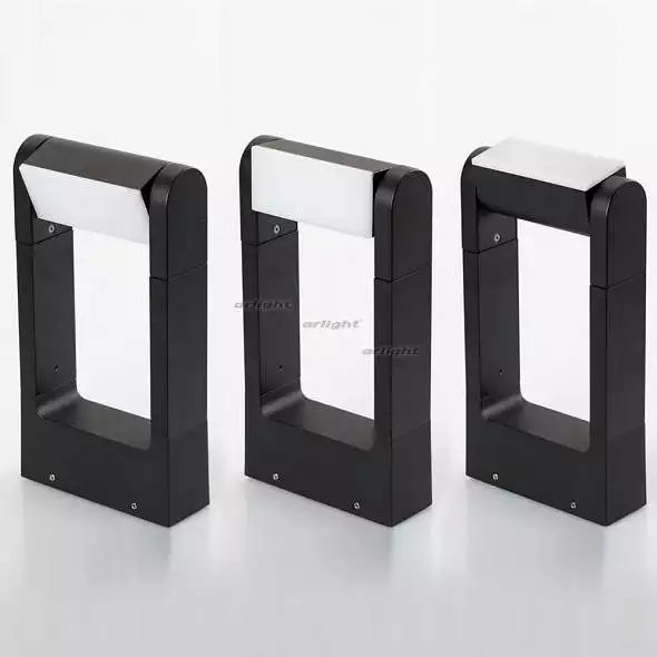 Наземный низкий светильник Arlight LGD-PATH-FRAME-ROTARY-H300-6W Warm3000 (BK, 111 deg, 230V) 020344(1) 3_ARLT_020344_1.webp big