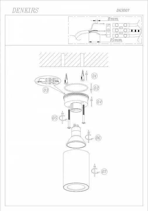 Накладной светильник Denkirs DK3007 DK3007-WH 2_DK_DK3007-WH.webp big