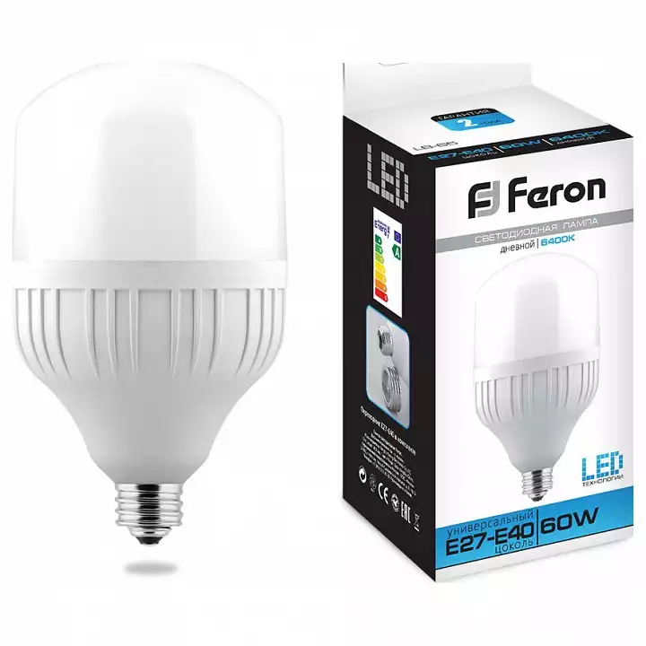 Лампа светодиодная Feron Saffit LB-65 E27-E40 60Вт 6400K 25782 0_FE_25782.webp big