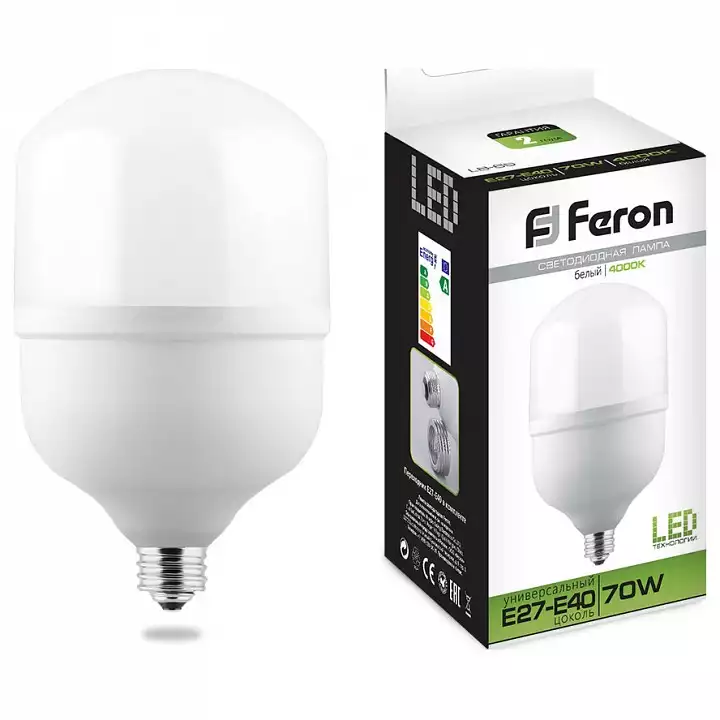 Лампа светодиодная Feron Saffit LB-65 E27-E40 70Вт 4000K 25822 0_FE_25822.webp big