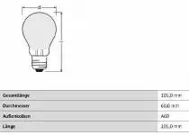 Лампа светодиодная Deko-Light Classic E27 6.5Вт 2700K 180075 1_DKL_180075.webp small