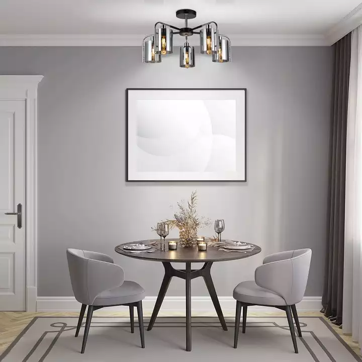 Люстра на штанге Escada Elegant 671/5P Chrome 2_ESC_671_5P_Chrome.webp big