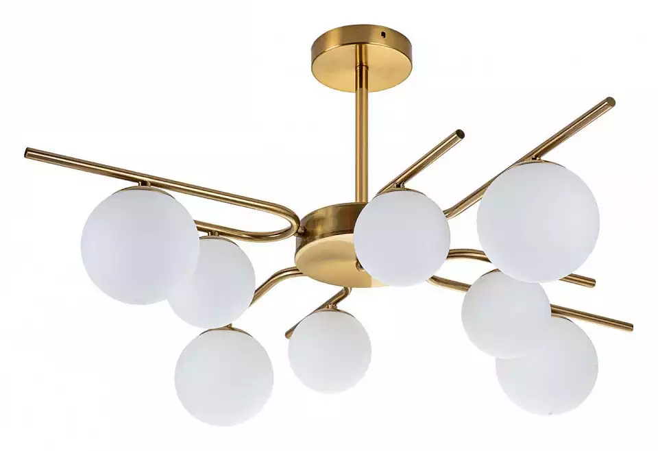Люстра на штанге Escada Sphere 642/8P Brass 0_ESC_642_8P_Brass.webp big