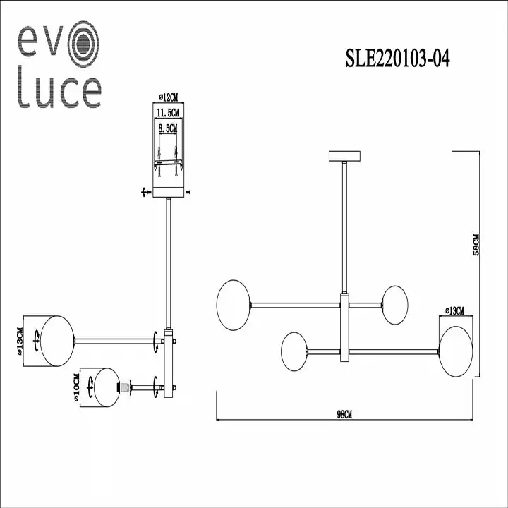 Люстра на штанге EVOLUCE Arcola SLE220103-04 6_EVO_SLE220103-04.webp big