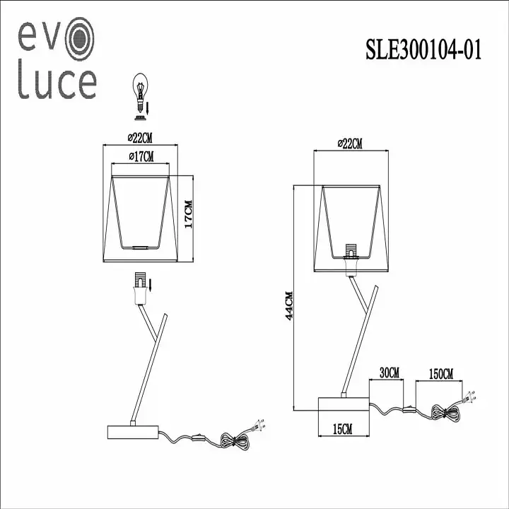 Настольная лампа декоративная EVOLUCE Denice SLE300104-01 6_EVO_SLE300104-01.webp big