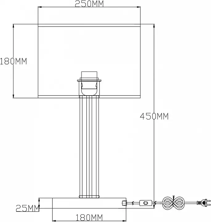 Настольная лампа декоративная Moderli Claim V2651-1T 1_MD_V2651-1T.webp big
