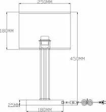 Настольная лампа декоративная Moderli Claim V2651-1T 1_MD_V2651-1T.webp small