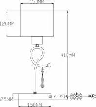 Настольная лампа декоративная Moderli Mae V2561-1T 1_MD_V2561-1T.webp small