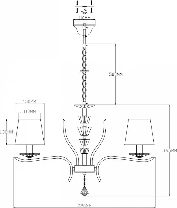 Подвесная люстра Moderli Silvestor V2551-5P 1_MD_V2551-5P.webp big