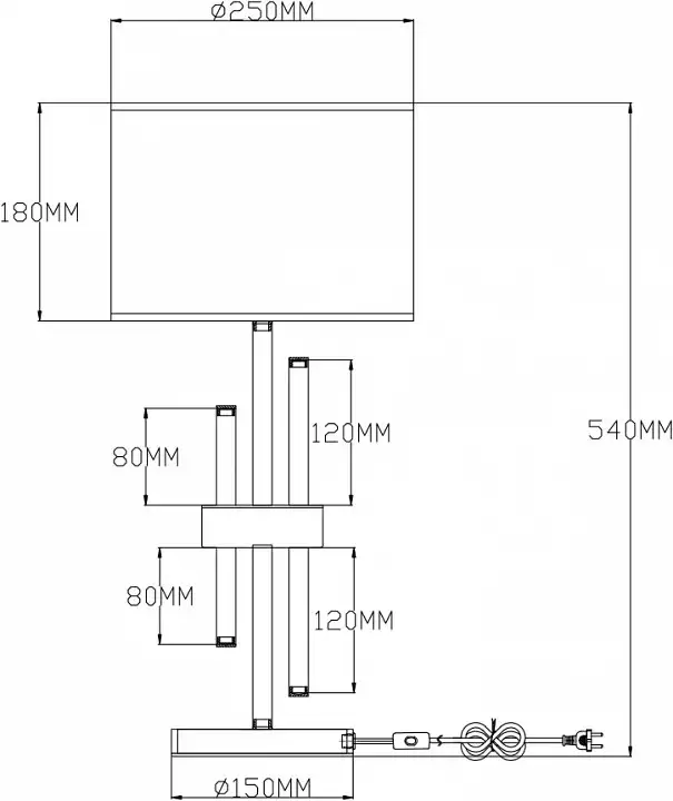 Настольная лампа декоративная Moderli Trio V2641-1T 1_MD_V2641-1T.webp big