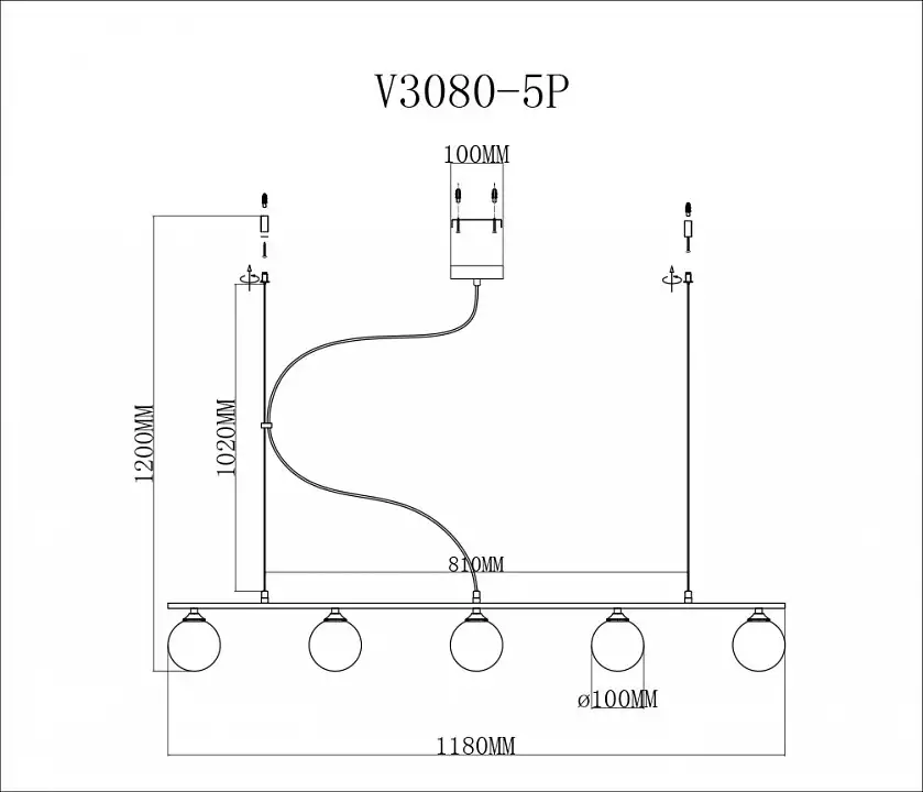 Подвесной светильник Moderli Sector V3080-5P 2_MD_V3080-5P.webp big