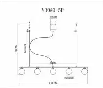 Подвесной светильник Moderli Sector V3080-5P 2_MD_V3080-5P.webp small