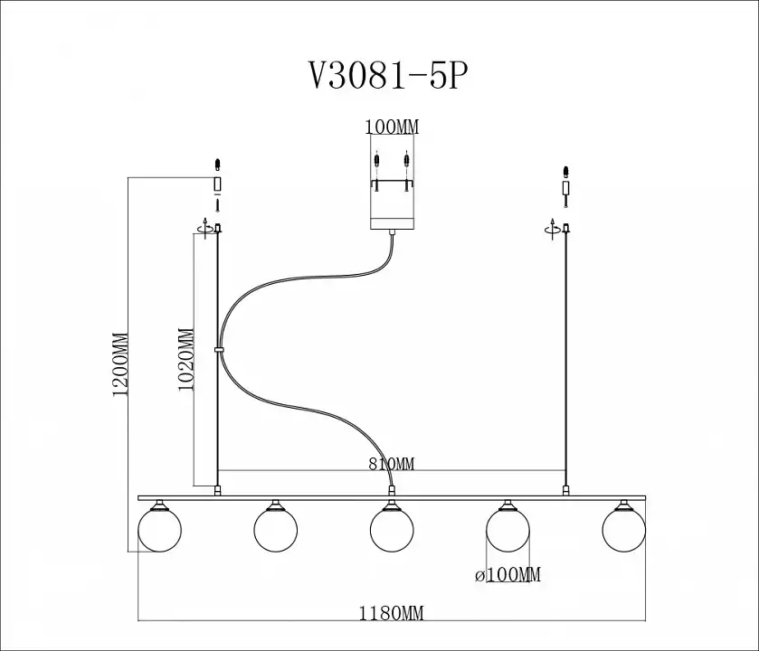 Подвесной светильник Moderli Sector V3081-5P 2_MD_V3081-5P.webp big