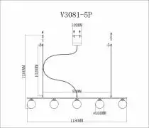 Подвесной светильник Moderli Sector V3081-5P 2_MD_V3081-5P.webp small