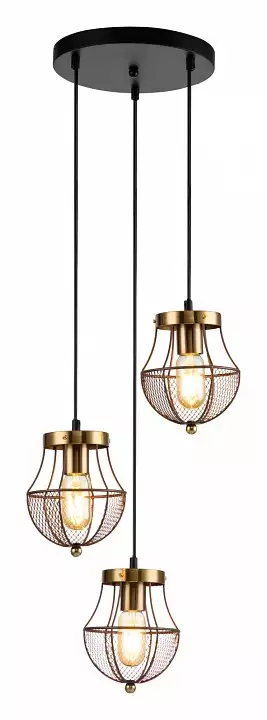 Подвесной светильник Indigo Pallo 10011/3P Gold 1_INDG_V000189.webp big