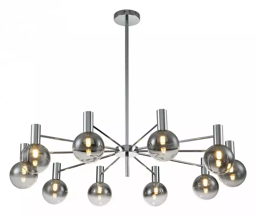 Люстра на штанге Indigo Collana 13015/10R Chrome 1_INDG_V000225.webp big