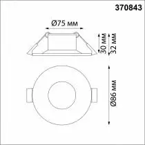 Встраиваемый светильник Novotech Metis 370843 2_NV_370843.webp small