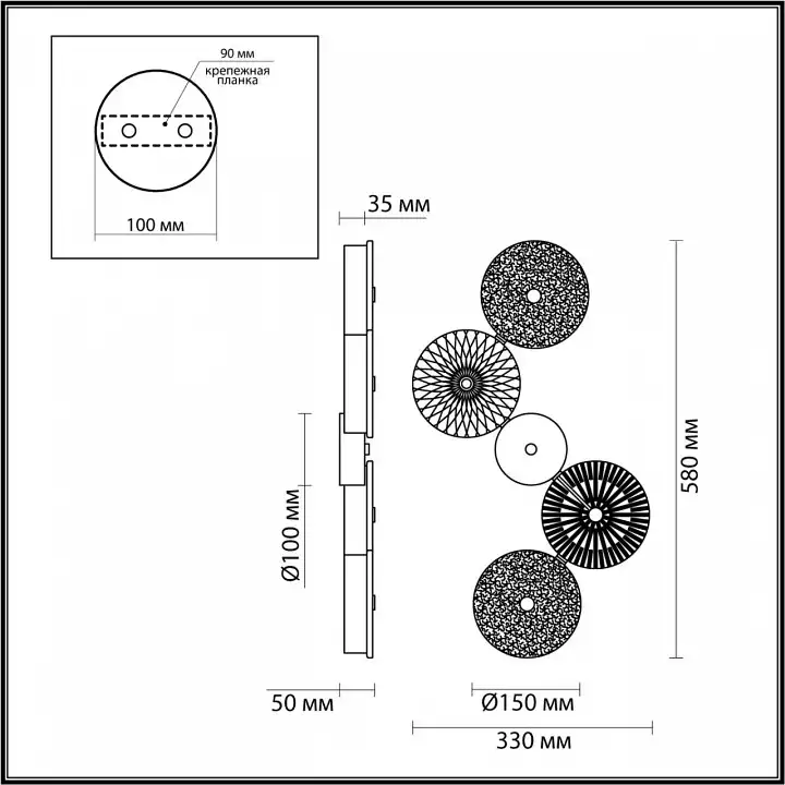 Бра Odeon Light Caramella 5412/25WL 3_OD_5412_25WL.webp big