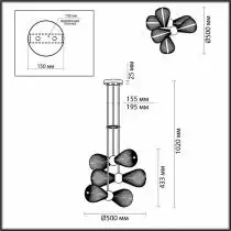 Подвесной светильник Odeon Light Elica 1 5417/6 3_OD_5417_6.webp small