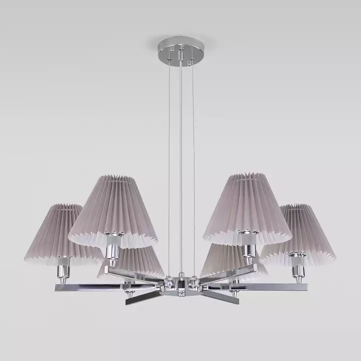 Подвесная люстра Eurosvet Peony 60136/6 хром/серый 3_EV_a059038.webp big