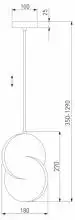 Подвесной светильник Eurosvet Lang 50225/1 LED золото 3_EV_a057336.webp small