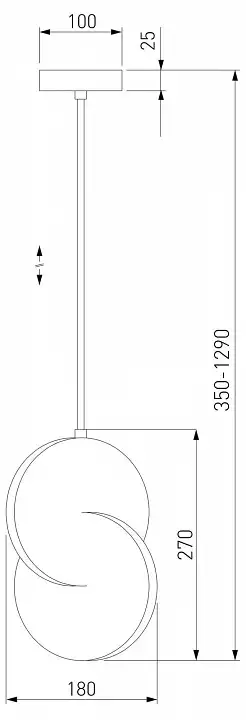 Подвесной светильник Eurosvet Lang 50225/1 LED хром 2_EV_a057335.webp big