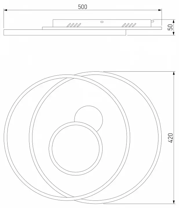 Накладной светильник Eurosvet Caroline 90256/1 белый 5_EV_a057130.webp big