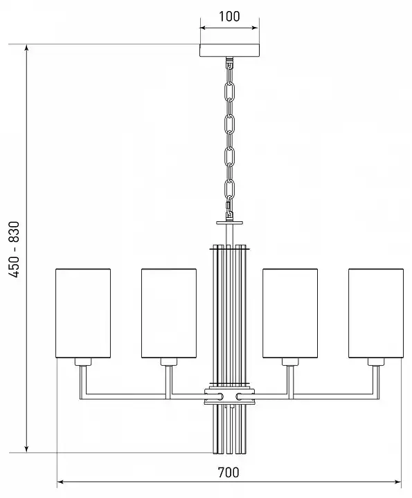 Подвесная люстра Eurosvet Soffio 60134/8 никель 4_EV_a058369.webp big