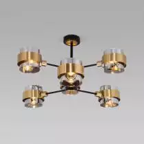 Люстра на штанге Eurosvet Arcada 70127/6 черный/дымчатый 1_EV_a060652.webp small