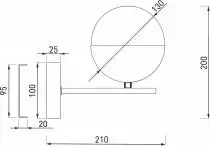 Бра Eurosvet Nuvola 70129/1 хром 2_EV_a060831.webp small