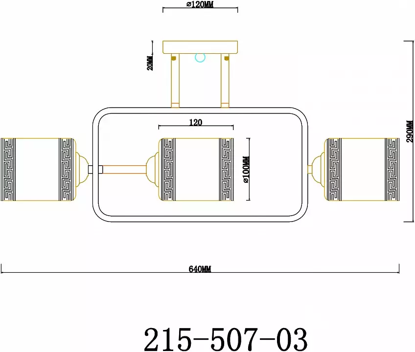 Люстра на штанге Velante  215-507-03 1_VE_215-507-03.webp big