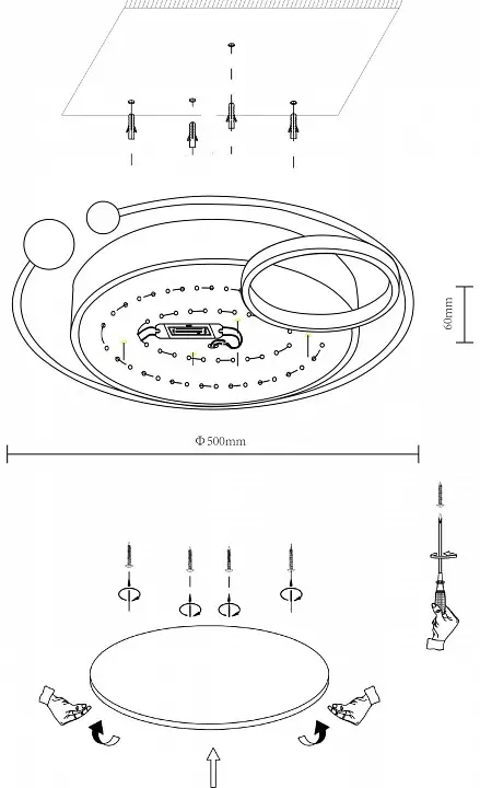 Накладной светильник Velante Velante 435-327-03 1_VE_435-327-03.webp big