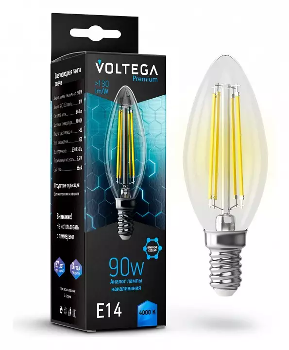 Лампа светодиодная Voltega Premium E14 7Вт 4000K 7135 0_VG10-C35E14cold9W-F.webp big