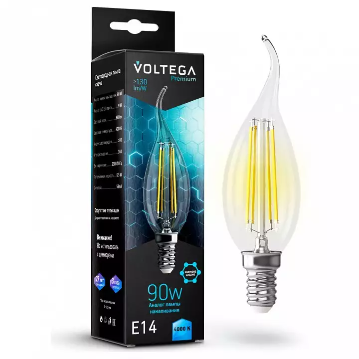Лампа светодиодная Voltega Premium E14 7Вт 4000K 7133 1_VG10-CW35E14cold9W-F.webp big