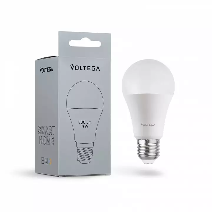 Лампа светодиодная с управлением через Wi-Fi Voltega Wi-Fi bulbs E27 9Вт 2700-6500K 2429 2_VG-A60E27cct-WIFI-9W.webp big