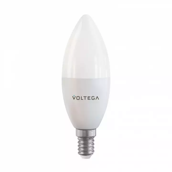 Лампа светодиодная с управлением через Wi-Fi Voltega Wi-Fi bulbs E14 5Вт 2700-6500K 2427 1_VG-C37E14cct-WIFI-5W.webp big