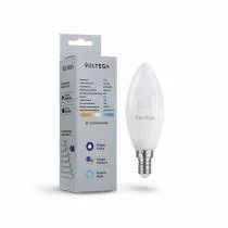 Лампа светодиодная с управлением через Wi-Fi Voltega Wi-Fi bulbs E14 5Вт 2700-6500K 2427 3_VG-C37E14cct-WIFI-5W.webp small