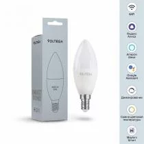 Лампа светодиодная с управлением через Wi-Fi Voltega Wi-Fi bulbs E14 5Вт 2700-6500K 2427 5_VG-C37E14cct-WIFI-5W.webp small
