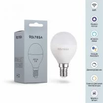 Лампа светодиодная с управлением через Wi-Fi Voltega Wi-Fi bulbs E14 5Вт 2700-6500K 2428 5_VG-G45E14cct-WIFI-5W.webp small