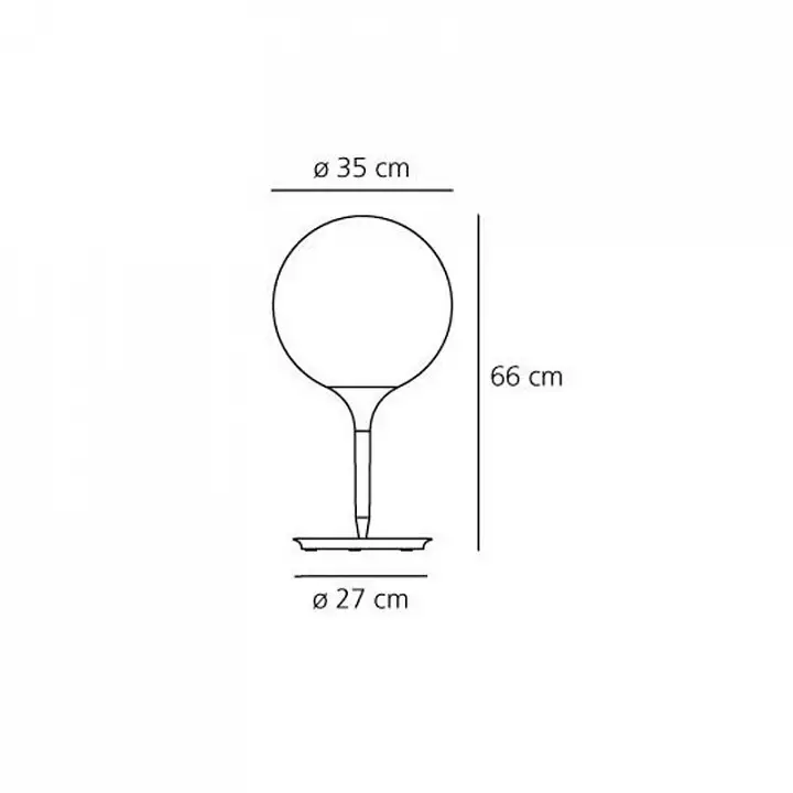 Настольная лампа декоративная Artemide  1049010A 5_AM_17084.webp big