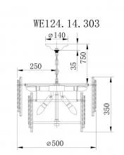 Подвесной светильник Wertmark Agati WE124.14.303 2_WE124.14.303.webp small